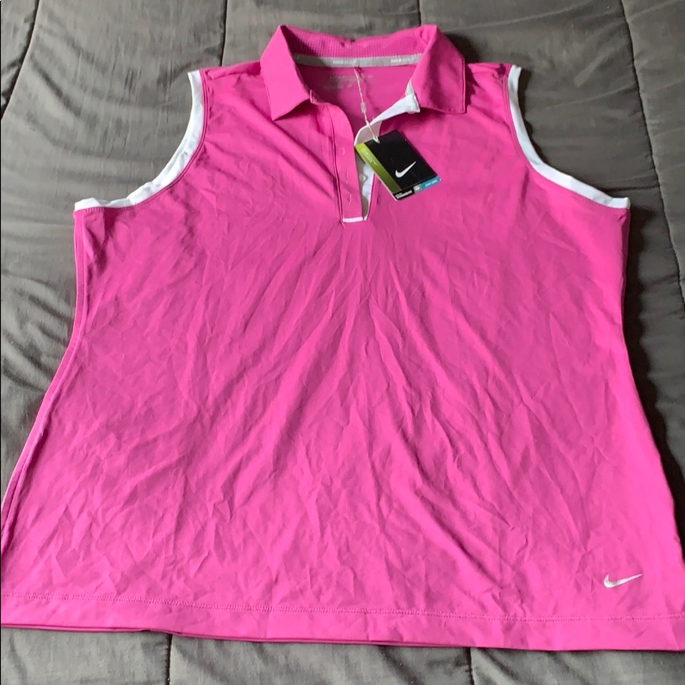Ladies Nike dri-fit fishies golf shirt